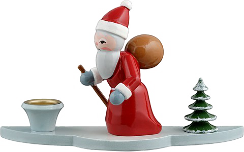 Kerzenhalter Weihnachtsmann 3teilig Kerzenhalter - Weihnachtsmann 3-teilig