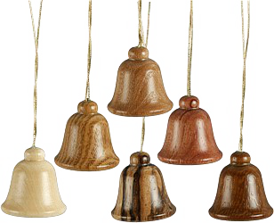 Osterschmuck 6teilig Glocken Natur