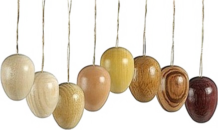 Osterschmuck 8teilig Eier Natur