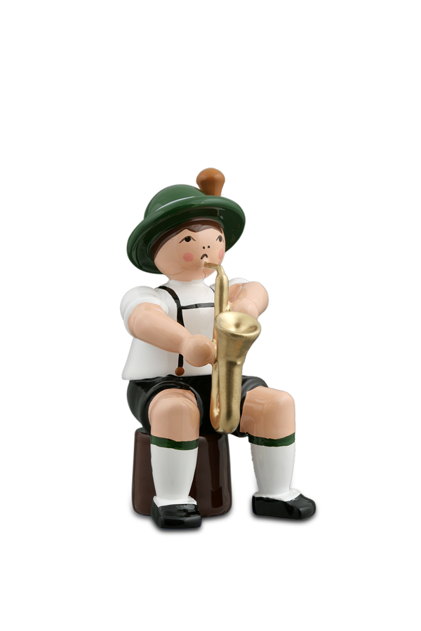 Bayernmusikant, mit Saxophon