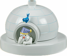 Räucherhaus Schneemann, liegend